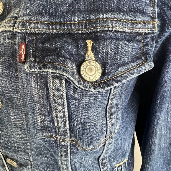 Levi Stauss & Co Denim Blue Jean Small Jacket - Picture 3 of 7